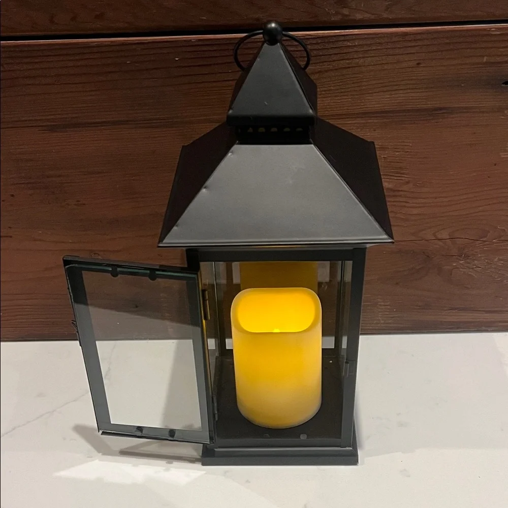 🔥‼️Black Metal Lantern Candle Holder‼️🔥